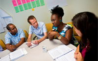 Teachers planning in a group